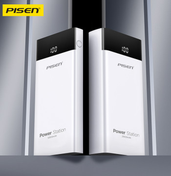 PISEN PISEN 10500mAh Dual-Port Portable Power Bank HD Digital Display Screen Dual-Device Charging Six Safeguards