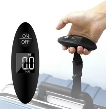 Mini LCD 40kg/100g Digital Electronic Luggage Scale Portable Suitcase Scale Handled Travel Bag Weighting Fish Hook Hanging Scale