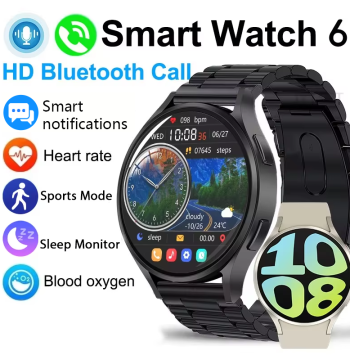 KESHUYOU New Smart Watch 6 Bluetooth Call Sports Health Monitoring Men Women Smart Watch Gift For Android IOS